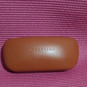 Longchamp Tan Eyeglass Case